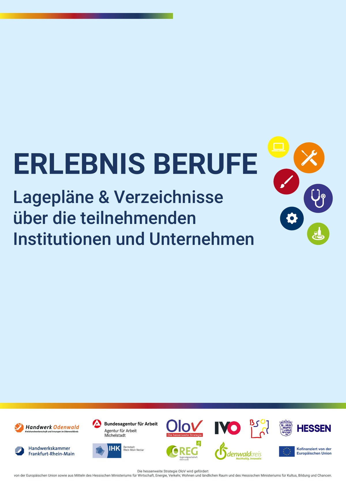 Erlebnis Berufe 2026 – Lagepläne und Verzeichnisse der teilnehmenden Institutionen und Unternehmen